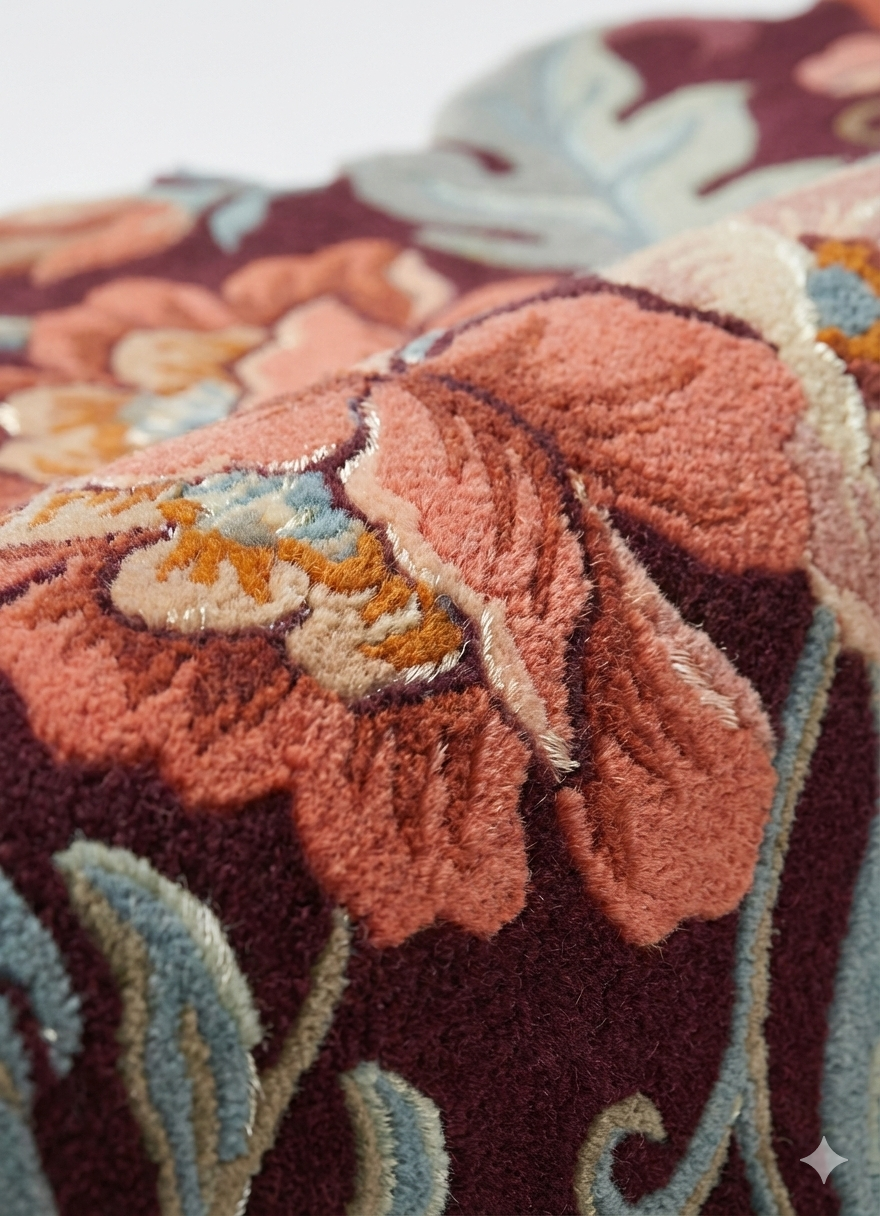 Botanica- Rosewood (Hand Tufted Rug)