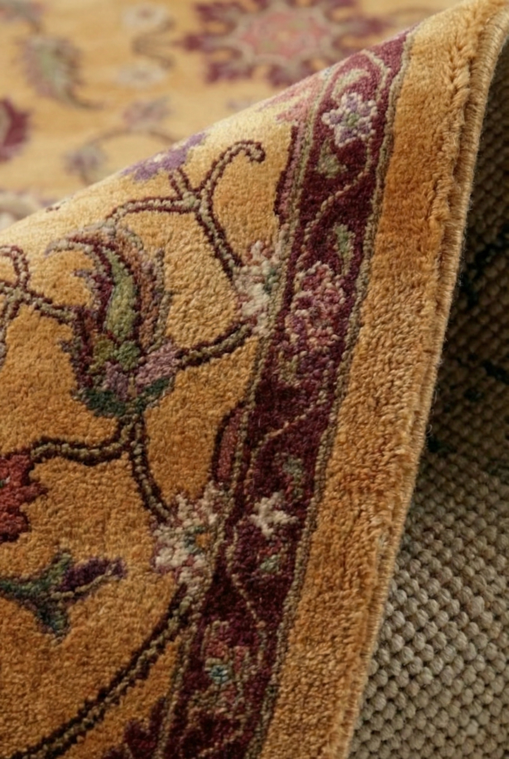 Naqsh- Saffron (Hand Knotted Rug)