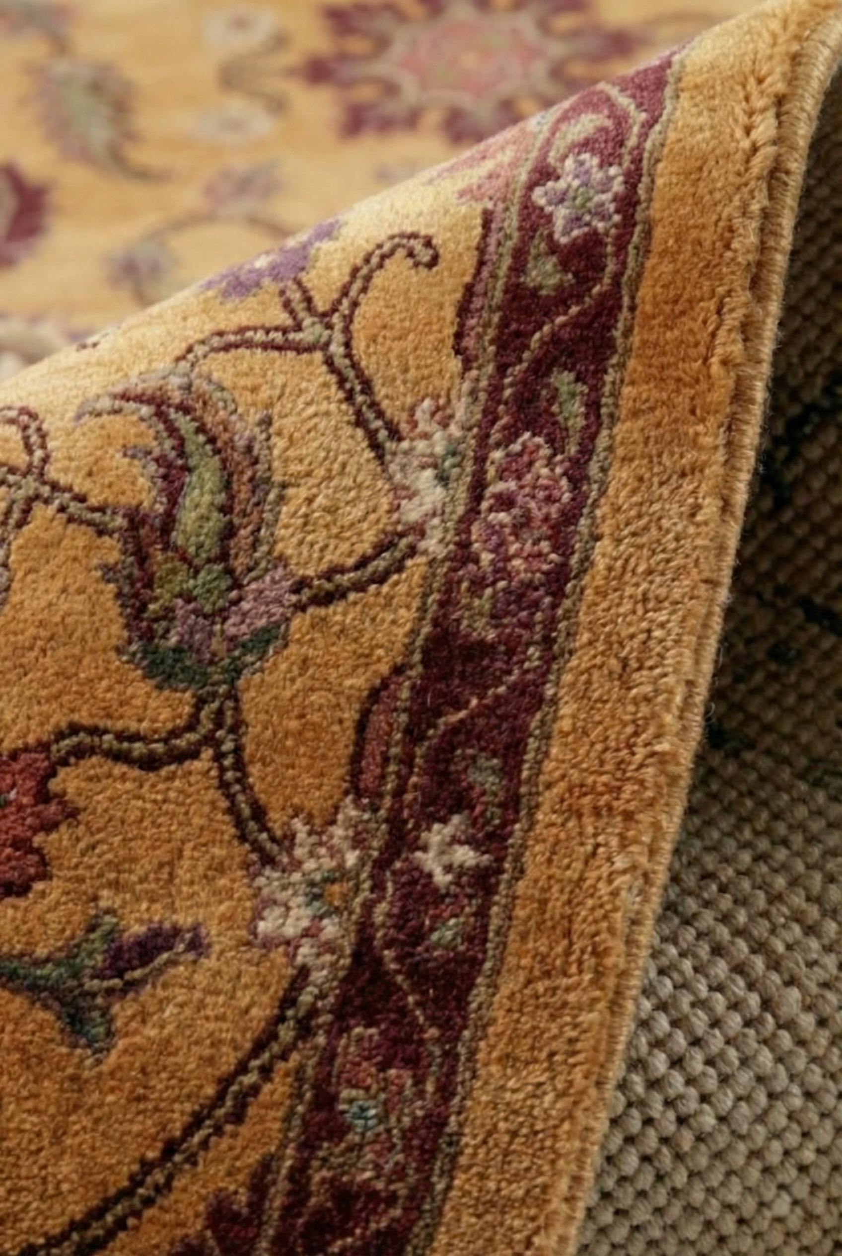 Naqsh- Saffron (Hand Knotted Rug)