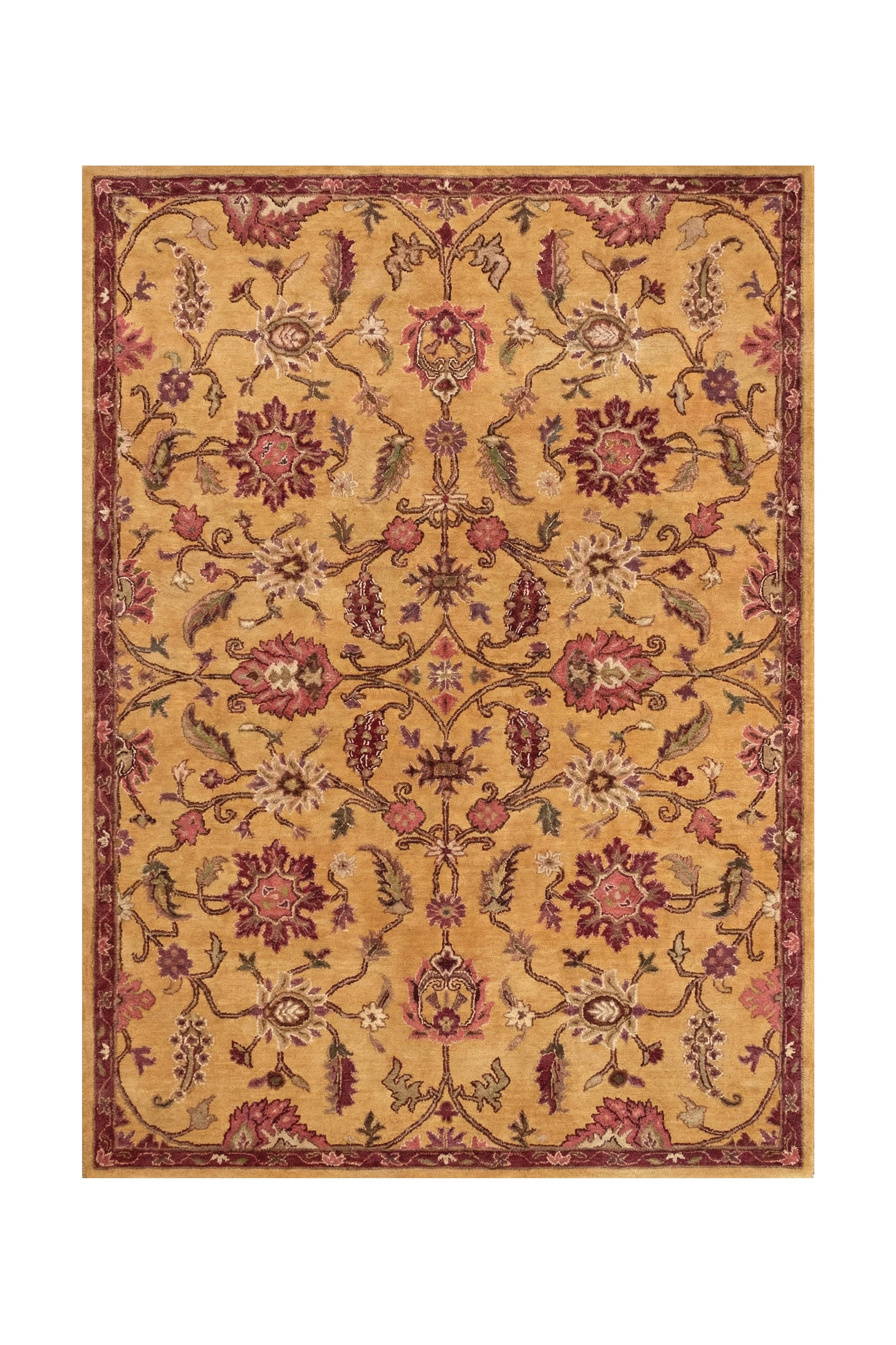 Naqsh- Saffron (Hand Knotted Rug)